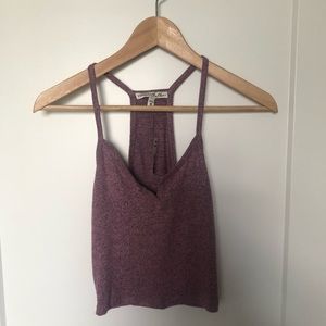 Heather Pink Express Crop Top